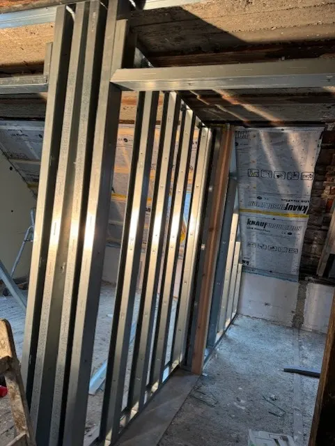 Ständerwerk im Dachgeschoss